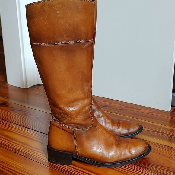 Vera Pelle Tall Leather Boots Made in Romania - Picture 6 of 12